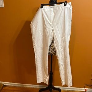 Nic + Zoe paper whit trousers 14w nwt